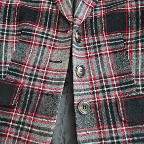 Talbots Outlet Wool Blend Three Button Blazer - Picture 2 of 10